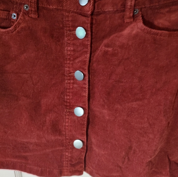 No Boundaries Juniors High Rise Skirt Corduroy - Picture 2 of 7